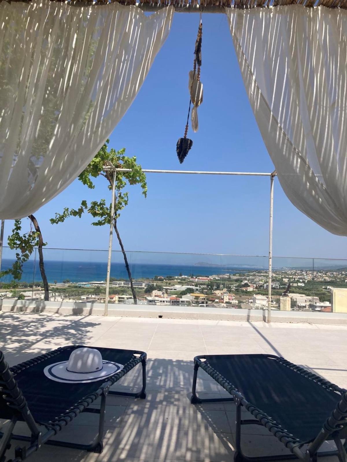 The Serene Veranda With Breathtaking Views Villa Kolymbari Esterno foto